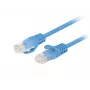 Lanberg PCU6-20CC-0200-B Cat6 U/UTP cabo patch 2 m, azul, embalagem de 10