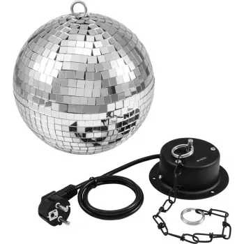 Bola de espelhos EUROLITE 20 cm com motor MD-1015