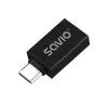Adaptador de cabo de vídeo Savio AK-80 0m USB Type-A USB Type-C preto