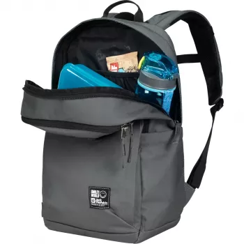 Mochila Jack Wolfskin Smileyworld – verde/cinzento, 22 L