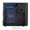 Caixa Micro-ATX Akyga AK17BK, 2x USB 3.0, sem fonte de alimentação, preto