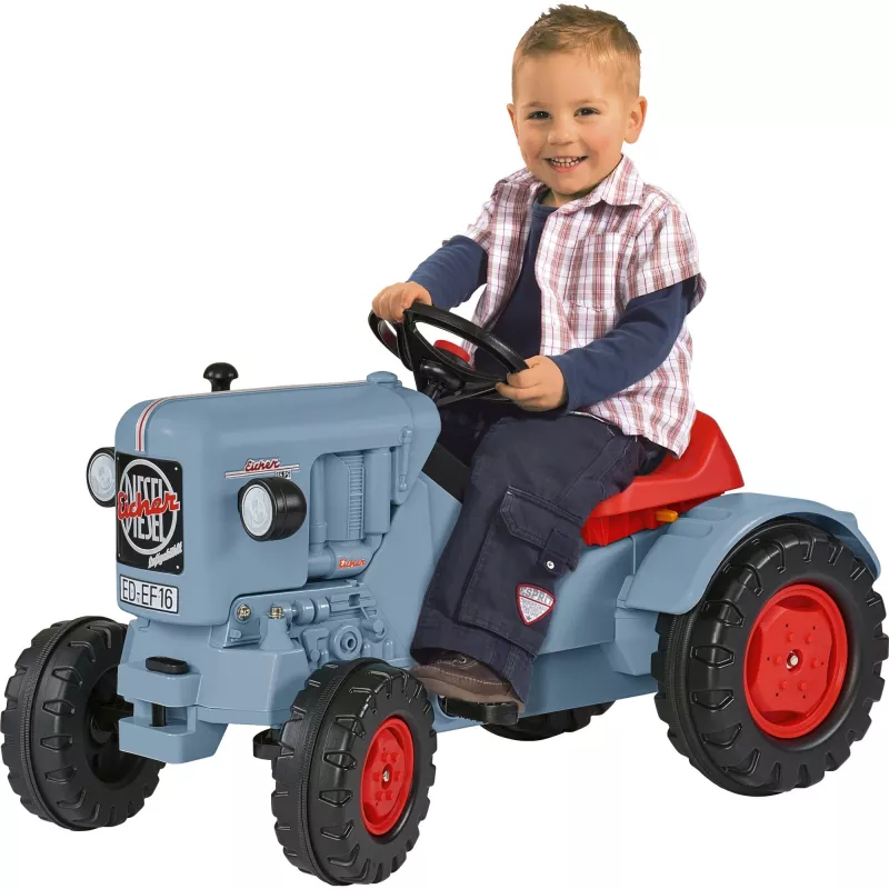 Trator de pedais Simba-Dickie BIG Eicher Diesel ED 16 (modelo 800056565) carro de passeio para criança
