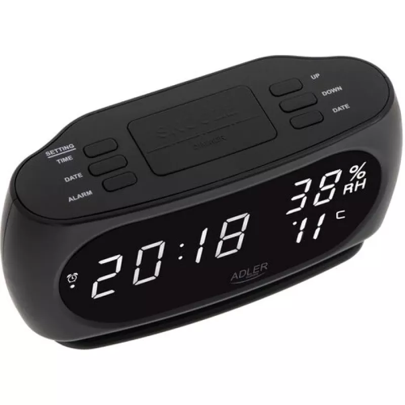 Adler AD 1186 despertador digital preto
