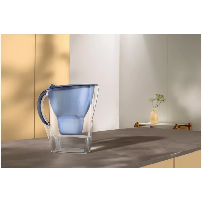 Jarra filtrante de água BRITA Marella XL, filtro de mesa com cartuchos MAXTRA, depósito de 3,5 l, capacidade de filtração de 2 l, azul