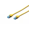 Cabo de rede Digitus CAT 5e SF/UTP cabo de ligação RJ45 5m amarelo
