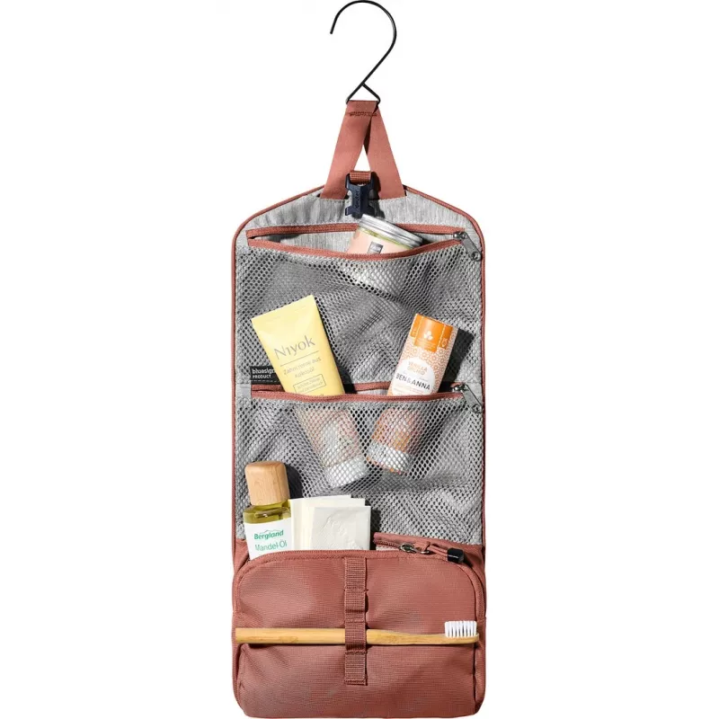 Bolsa de higiene DEUTER Wash Bag I – bolsa de cosmética de viagem compacta, tecido repelente à água