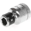 Gedore 1973312 adaptador de pontas, quadrado de 3/8″ para sextavado de 1/4″, cromado