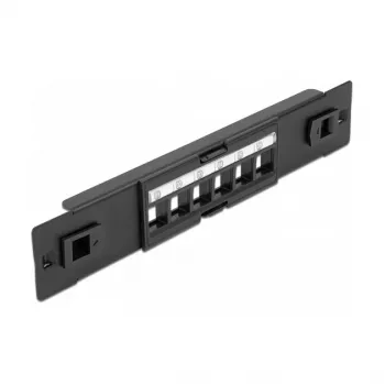 Painel de ligação Keystone 6 portas DeLOCK 66819