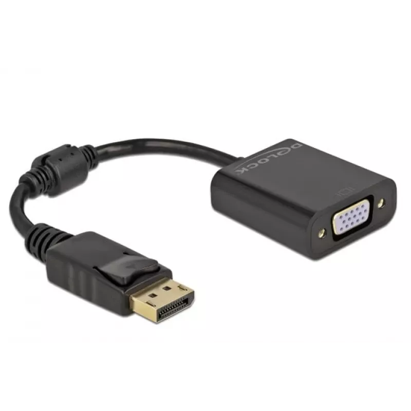 Adaptador DisplayPort 1.2 macho para VGA fêmea DeLOCK 61006