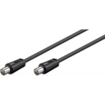 Cabo de ligação de antena Goobay Wentronic, preto, 5 m - ficha IEC/coaxial ficha IEC/coaxial (68150)