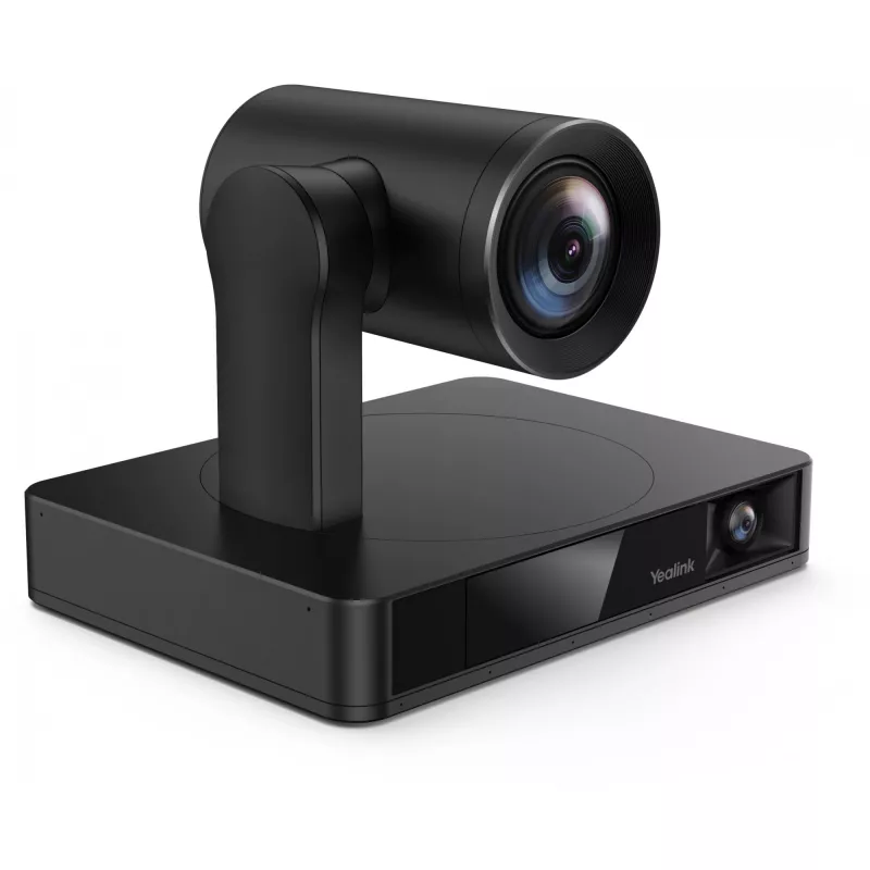 Webcam Yealink UVC86 Preto — 8 MP 4K Ultra HD, 30 fps, interface RJ-45, inclinação de 40° a -90°