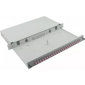 Caixa de derivação de fibra ótica helos Breakout Box fibra ótica 24 LC MM 1U montagem em rack