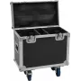 Flightcase Roadinger 2x TMH-B120 com rodas — estojo de proteção duplo para rack para duas unidades TMH-B120