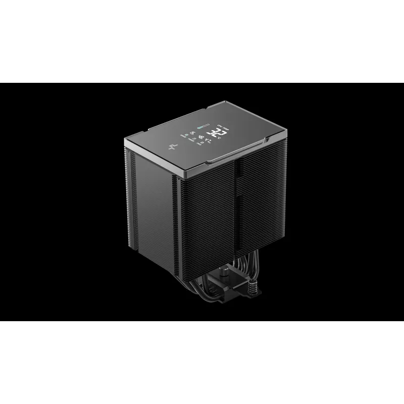 Arrefecedor de ar DeepCool AK500 G2 Digital NYX, ventoinha de 120 mm, pressão de ar máx. 3,33 mmH2O, 117×129×159 mm, preto