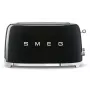 Smeg - TSF02 Torradeira 4 fatias - Preto/lacado/LxAxP 41x20,8x21,5 cm/6 níveis de torra/1500W