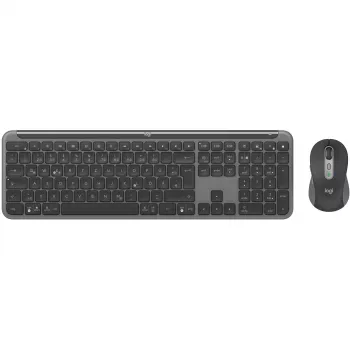 Logitech 920-012483 teclado rato incluído Office RF Wireless + Bluetooth QWERTZ alemão Graphite