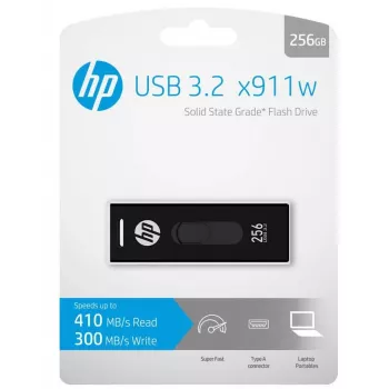 HP x911w Unidade flash USB 256 GB USB Type-A 3.2 Gen 1 (3.1 Gen 1) preto