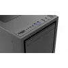 Caixa de computador Gembird Fornax K500 ATX, Midi-Tower, Preta
