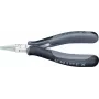 Knipex alicate eletrónica comprimento total 115 mm ESD mandíbulas planas largas polidas espelhadas forma 1