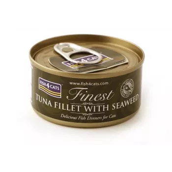 FISH4CATS Filete de Atum com Alga - comida húmida para gatos - 70 g