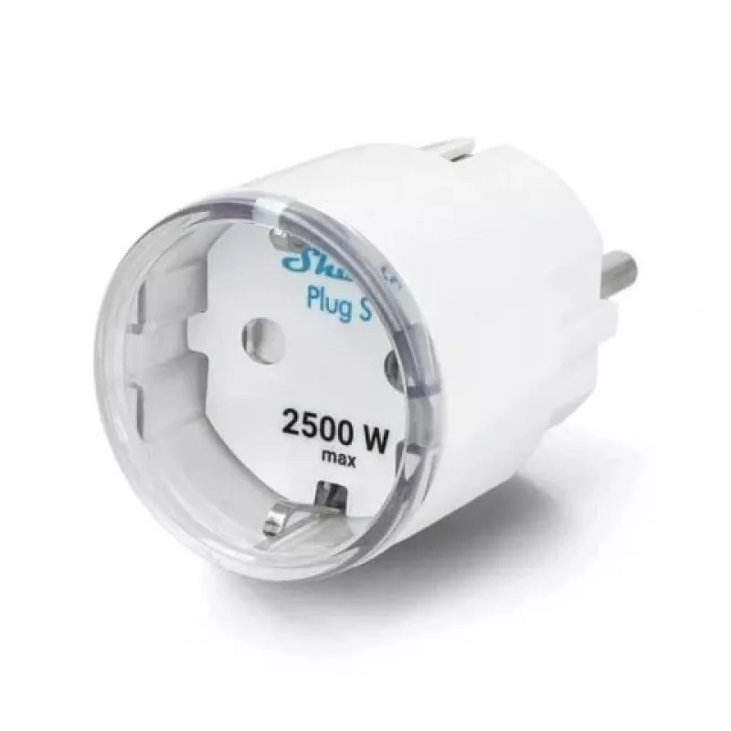 Shelly Wave Plug S LR ficha inteligente, Z-Wave 800, branca