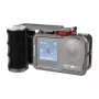 Capa de proteção metálica com pega Puluz para DJI Osmo Action 5 Pro / Action 4 / Action 3