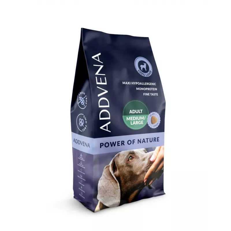 ADDVENA Power of Nature Adult Medium/Large Lamb - alimentação seca para cães - 10kg