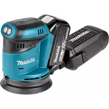 Makita DBO180RTJ - Lixadora excêntrica - Bateria - 125 mm - 2 baterias - 18 V (DBO180RTJ)