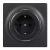 Tomada elétrica tipo F Fibaro FGWOF-011-8, 1 tomada, 110–230 V, 50/60 Hz, preto