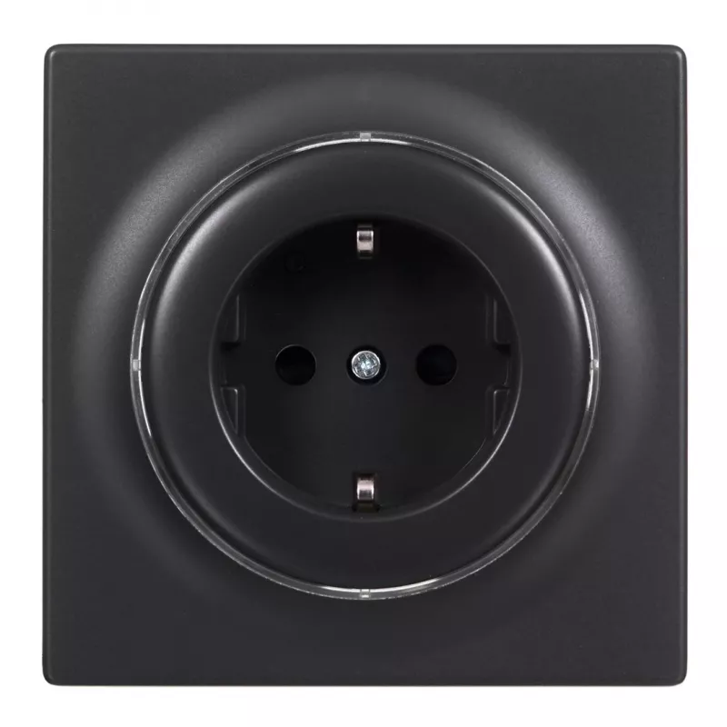 Tomada elétrica tipo F Fibaro FGWOF-011-8, 1 tomada, 110–230 V, 50/60 Hz, preto