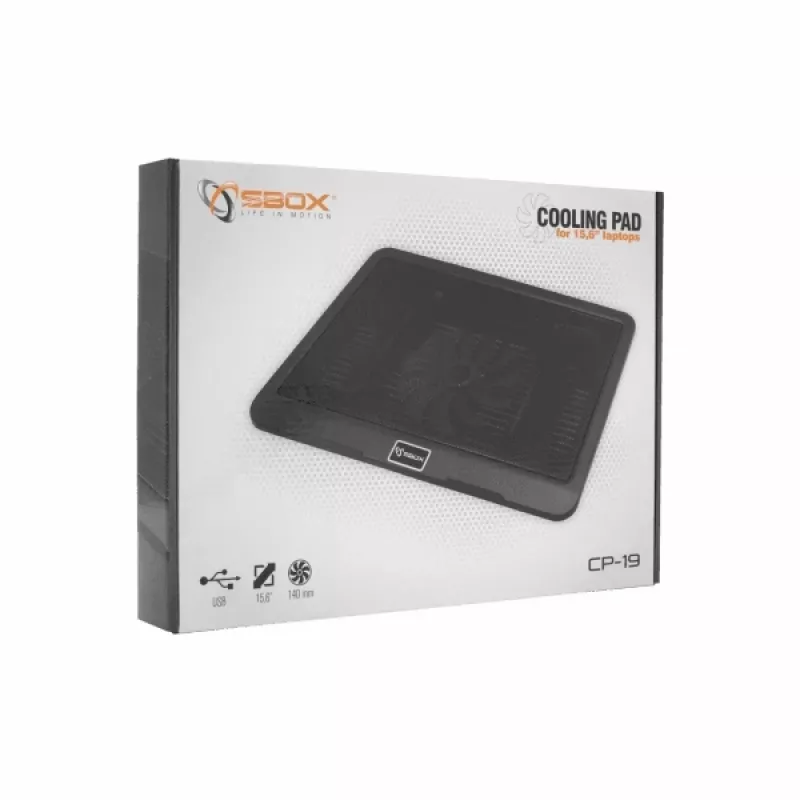 Base de arrefecimento Sbox CP-19 para portáteis de 15,6 polegadas