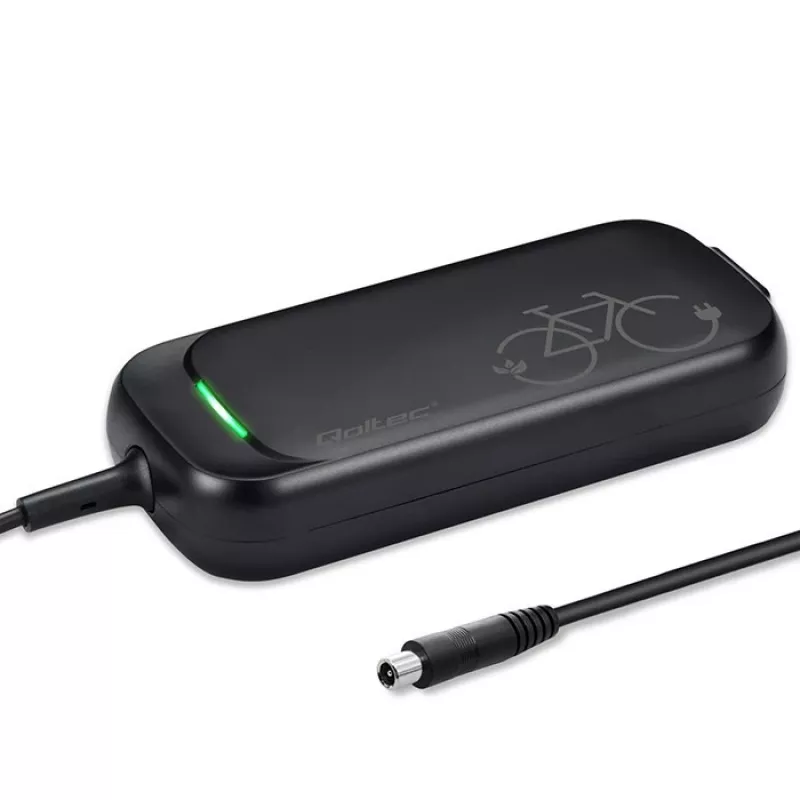 Carregador rápido Qoltec para trotinete elétrica / e-bike XIAOMI 36V | 42V | 2A | 8,0*8,0mm+pino | à prova de água + cabo de alimentação