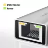 Adaptador USB-A/-C para Ethernet 2,5G, cinzento