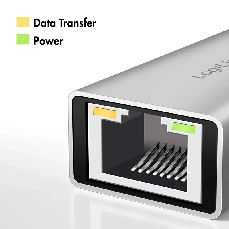 Adaptador USB-A/-C para Ethernet 2,5G, cinzento