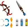 LEGO Set Horizon Adventures 77037 – Aloy e Varl vs. Shell-Walker e Sawtooth, 768 peças, 2 minifiguras