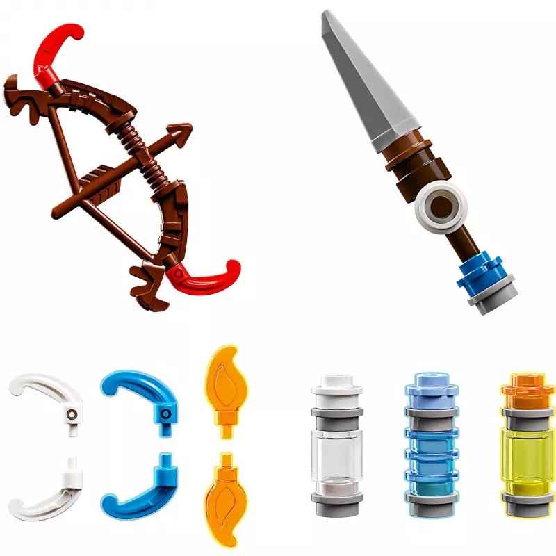 LEGO Set Horizon Adventures 77037 – Aloy e Varl vs. Shell-Walker e Sawtooth, 768 peças, 2 minifiguras