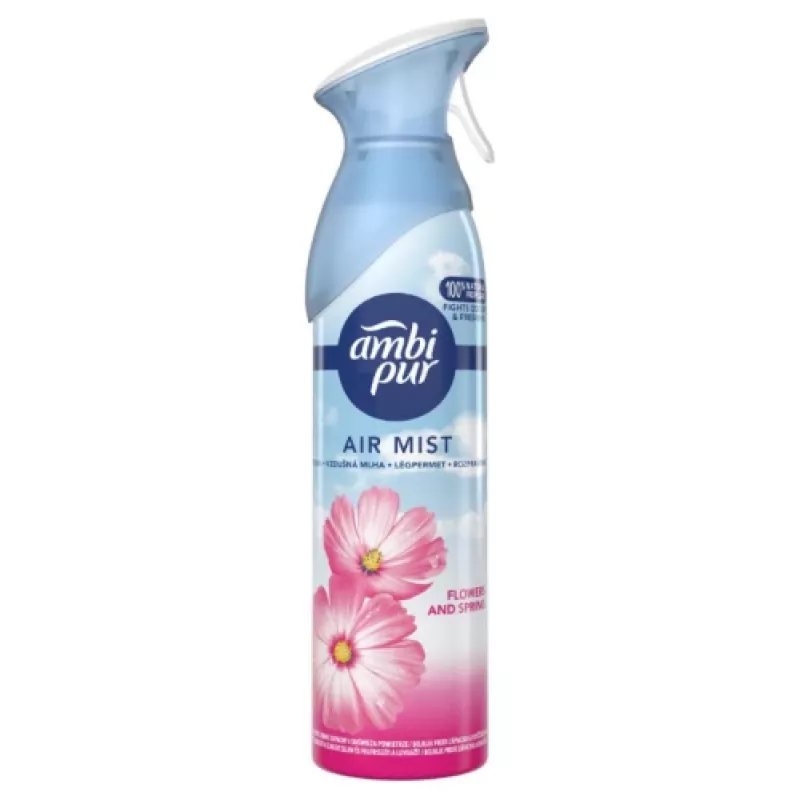 Spray de ambiente AMBIPUR Flowers & Spring 185 ml – aroma de ambiente em aerossol