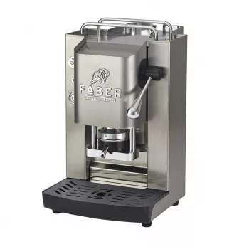 Máquina de café expresso Faber Pro Inox Essential 3.0 para cápsulas E.S.E., aço inoxidável, acetinado mate