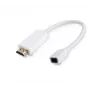 MicroConnect HDMMDP adaptador ativo de Mini DisplayPort para HDMI, Mini DP fêmea para HDMI macho, 0,1 m, branco