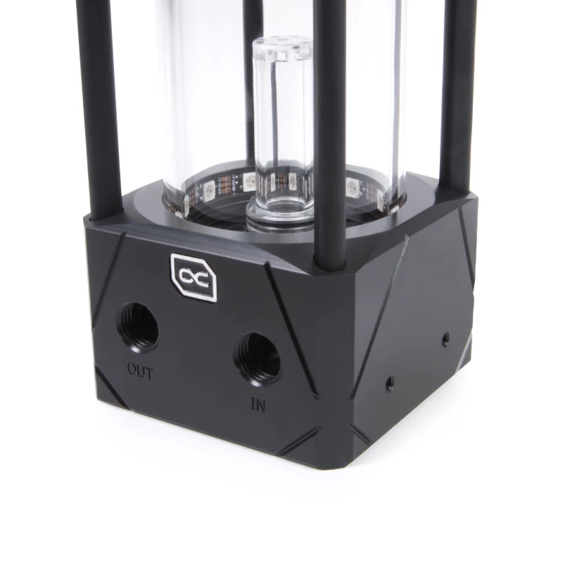 Alphacool Eisbecher Aurora D5 150 mm reservatório com bomba VPP Apex D5, acetal/vidro (13327)