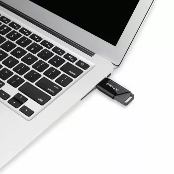 PNY Attaché X, 64 GB, USB Type-A, 3.2 Gen 1 (3.1 Gen 1), 130 MB/s, Dia, preto