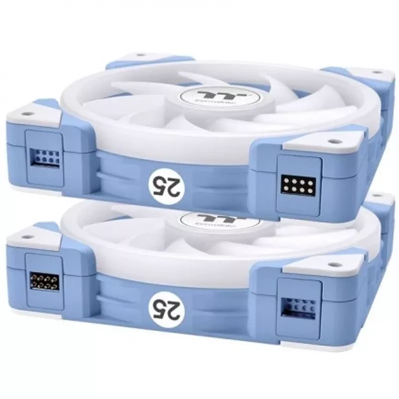 Ventoinhas para caixa Thermaltake SWAFAN EX14 ARGB 140mm pack de 3 - azul-hortênsia