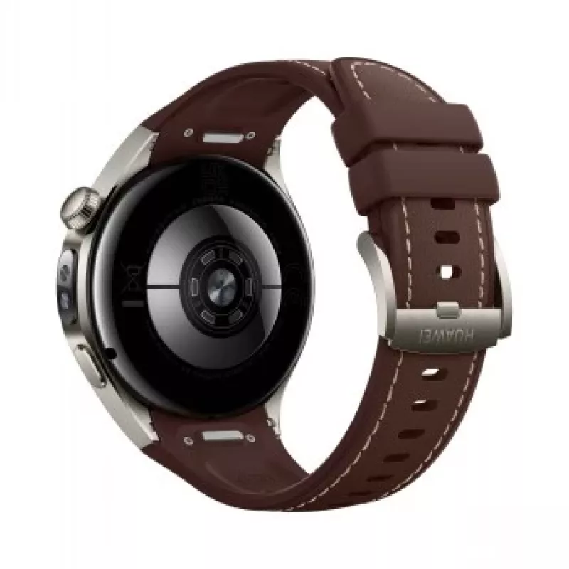 Huawei Watch 5 46 mm 55020EVY smartwatch, AMOLED de 1,5 polegadas 466x466, GPS, NFC, 4G LTE, titânio, prateado/castanho