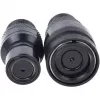 Conjunto de acoplamentos de engate rápido Eiszapfen com bucim duplo G1/4 fêmea - Deep Black (preto (mate), para tubos flexíveis (PVC, silicone, nitrilo