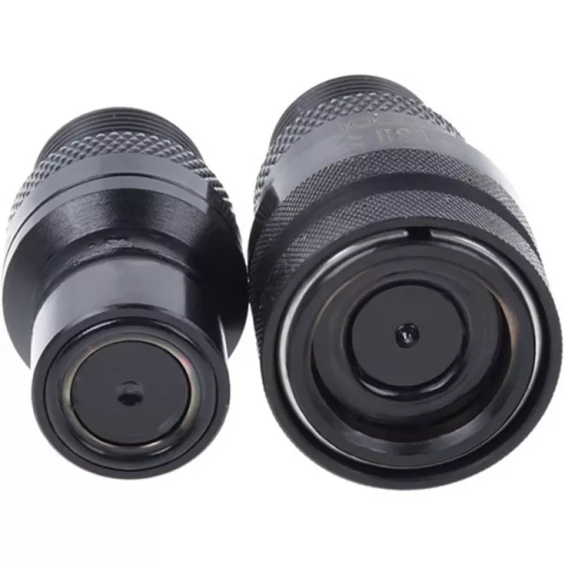 Conjunto de acoplamentos de engate rápido Eiszapfen com bucim duplo G1/4 fêmea - Deep Black (preto (mate), para tubos flexíveis (PVC, silicone, nitrilo