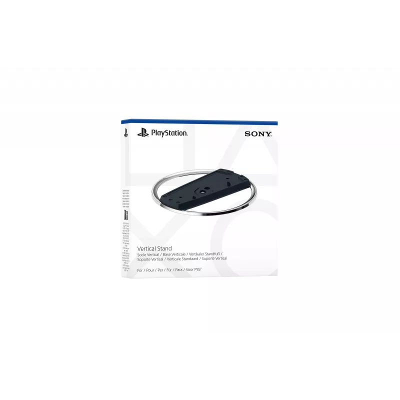 Suporte vertical Sony, suporte, PlayStation 5 slim, preto, cromado, brilhante / mate, PlayStation 5 slim, PlayStation 5 slim Digital Edition, 191 mm