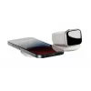 Carregador sem fios 2-em-1 para interior native union Voyage 2-In-1 Wireless Charger Sandstone USB compatível com smartphone cinzento-claro