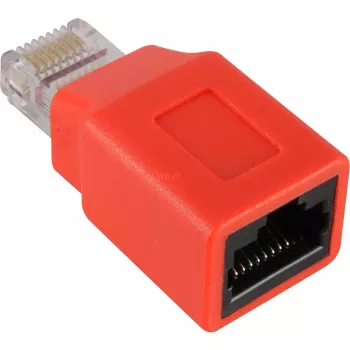Wentronic Goobay CAT 5e ficha/conector fêmea RJ45, crossover - para redes de 100-MHz (68912)