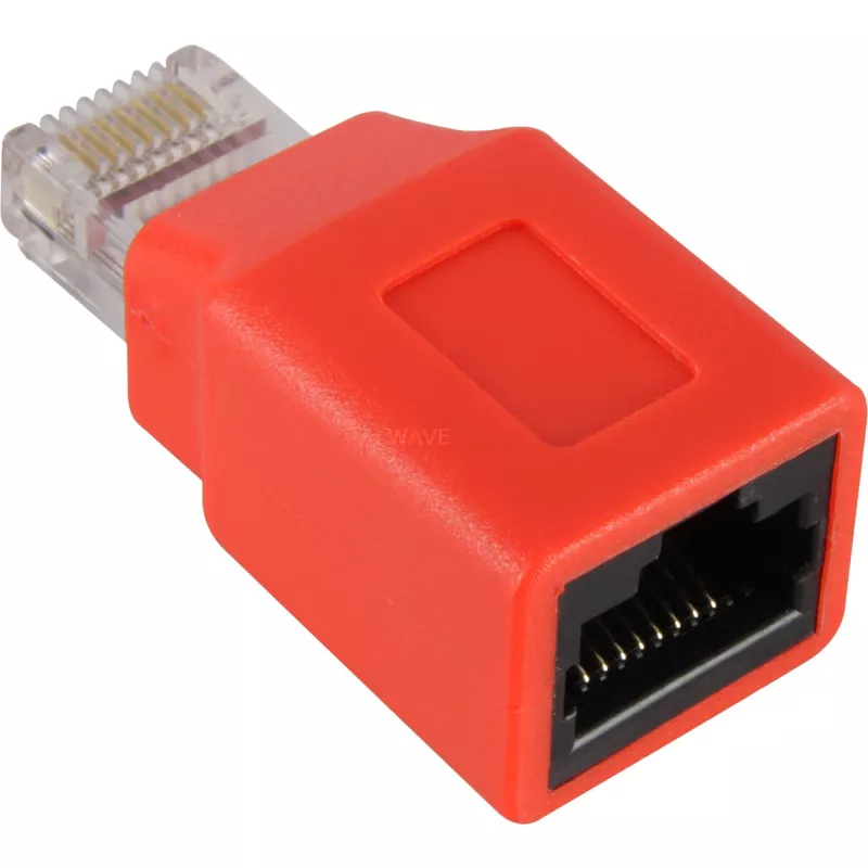 Wentronic Goobay CAT 5e ficha/conector fêmea RJ45, crossover - para redes de 100-MHz (68912)