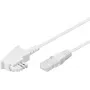 Goobay 60676 cabo de telefone 20 m branco (60676)